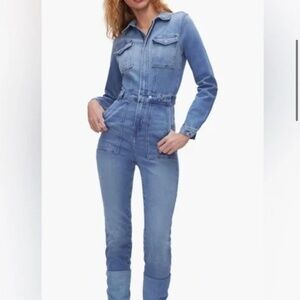 Good American Good American Fit for success long sleeve jumpsuit B1855